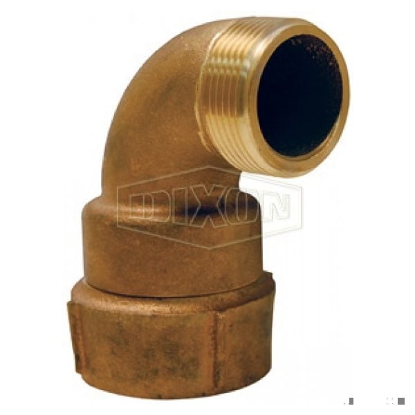 Continuous Swivel Elbow, 1-1/2 in Nominal, MNPT x FNPT End Style, Brass, Domestic